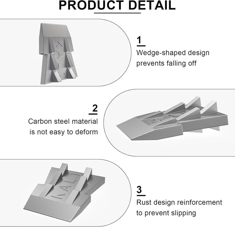 Ybenlld 5 Pcs Safety Hammer Handle Wedge, Concial Handle Metal Wedges,Mauls Handle Wedge Kit for Hammer Axe Claw Sledge Handle - Image 3